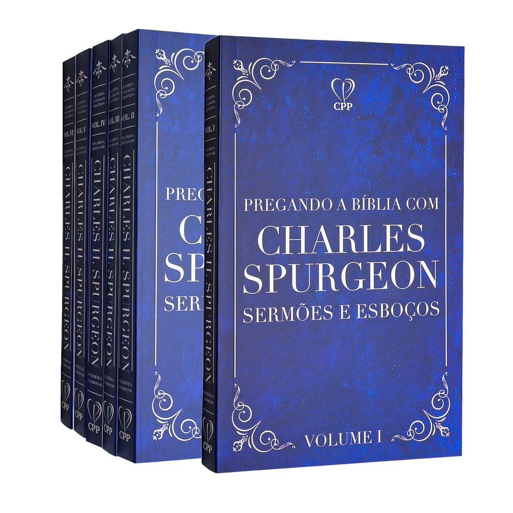 Box 1 Pregando a Bíblia com Charles Spurgeon 6 Volumes Capa Brochura