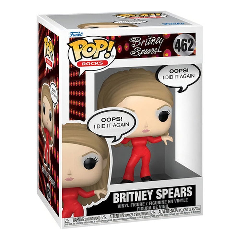Funko Pop! Rocks  Oops I Did it Again-  Britney Spears com placa 462