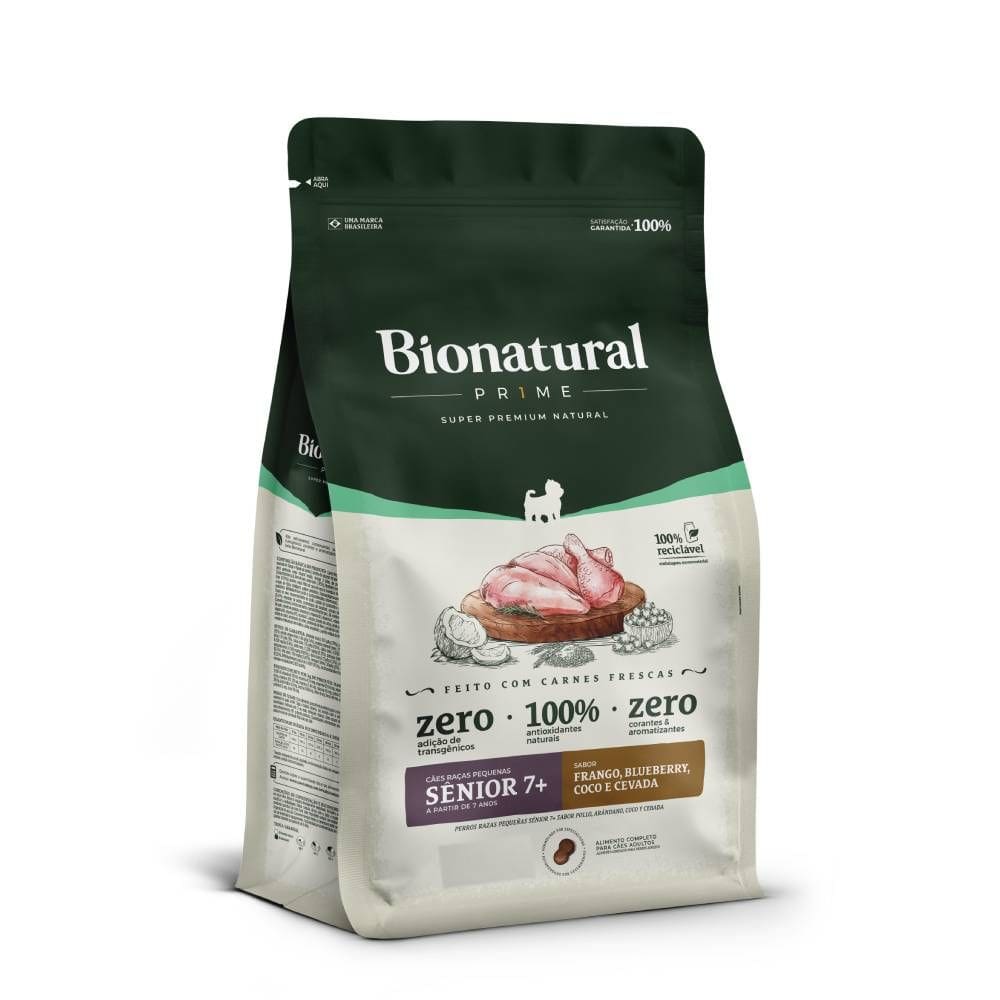 Ração Special Dog Bionatural Prime Raças Pequenas Senior 7+ Frango 10,1Kg
