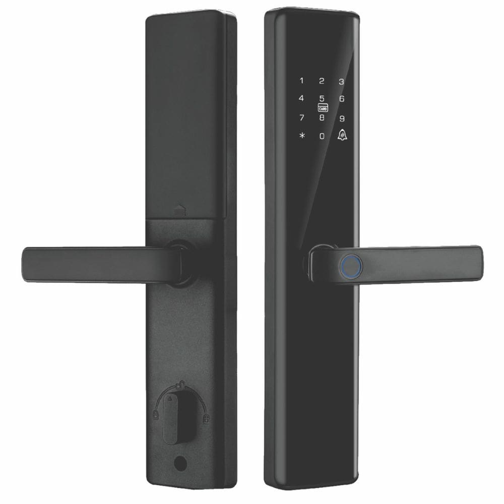 Fechadura Eletronica Digital Biometria Wifi Cartao Magnetico App Segurança Casa Residencia Aviso Sonoro Proteçao Maçaneta