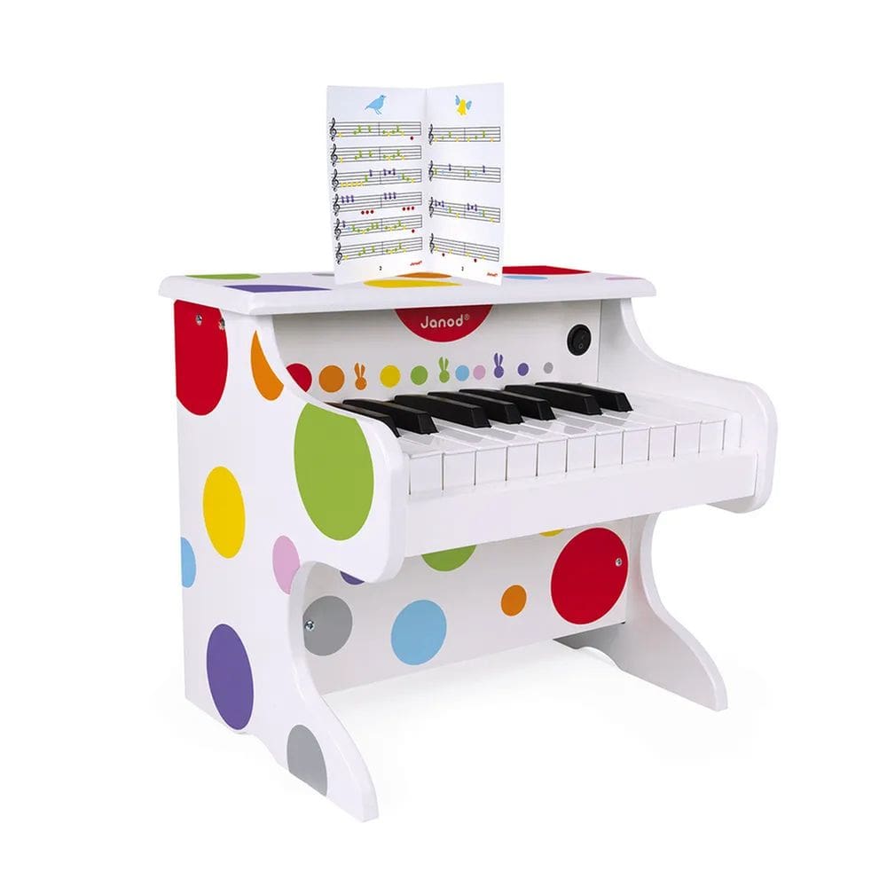 Brinquedo Infantil Meu Primeiro Pianinho Confetti Em Madeira - Janod
