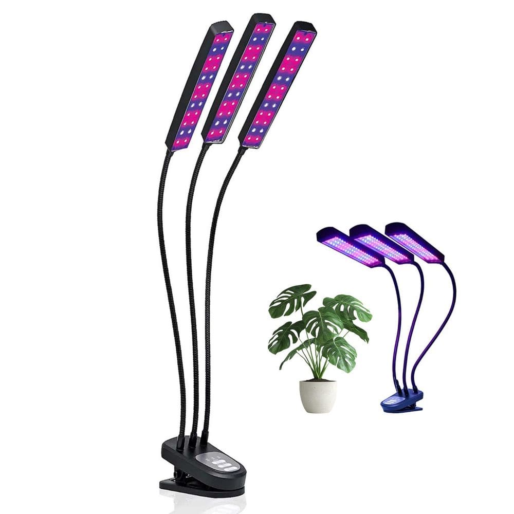 Lampada de Cultivo Luminaria LED Crescimento Plantas Estufa Temporizador Luz Ultravioleta UV Grow Indoor Terrario