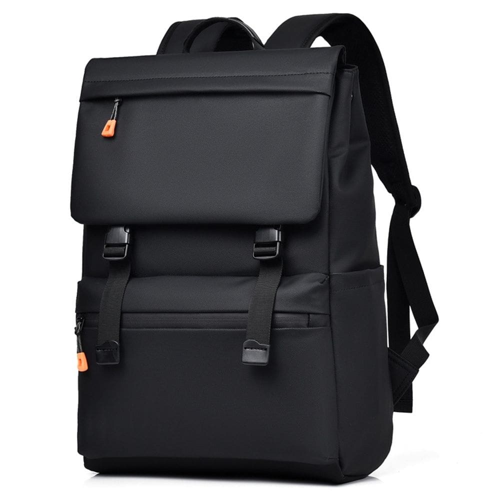 Mochila preta premium impermeável com carregamento USB