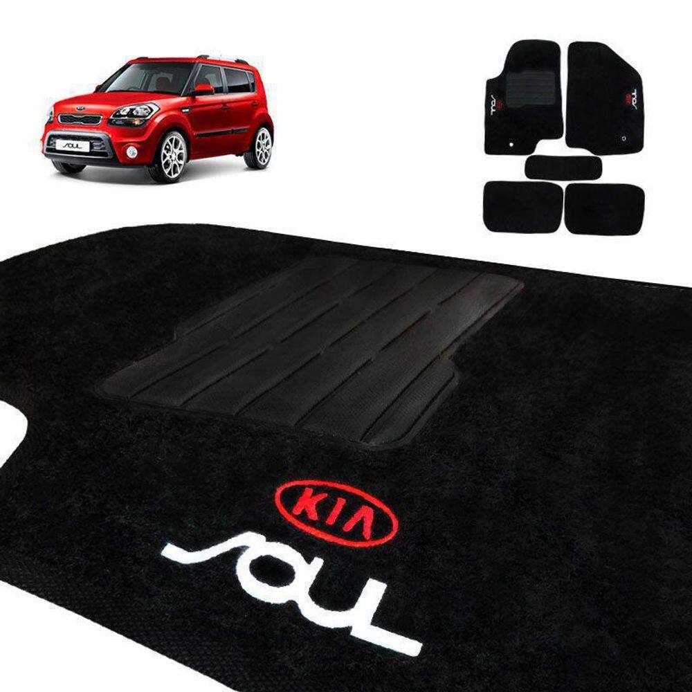 Tapete Automotivo Carpete Linha Luxo Kia Soul