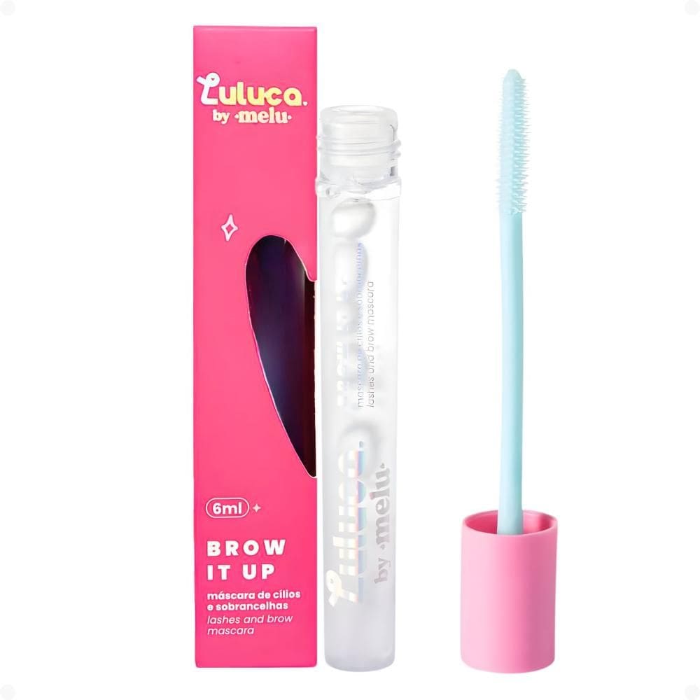 Máscara De Cílios e Sobrancelhas Luluca By Melu Brow It Up So Cristal Rr-m1008