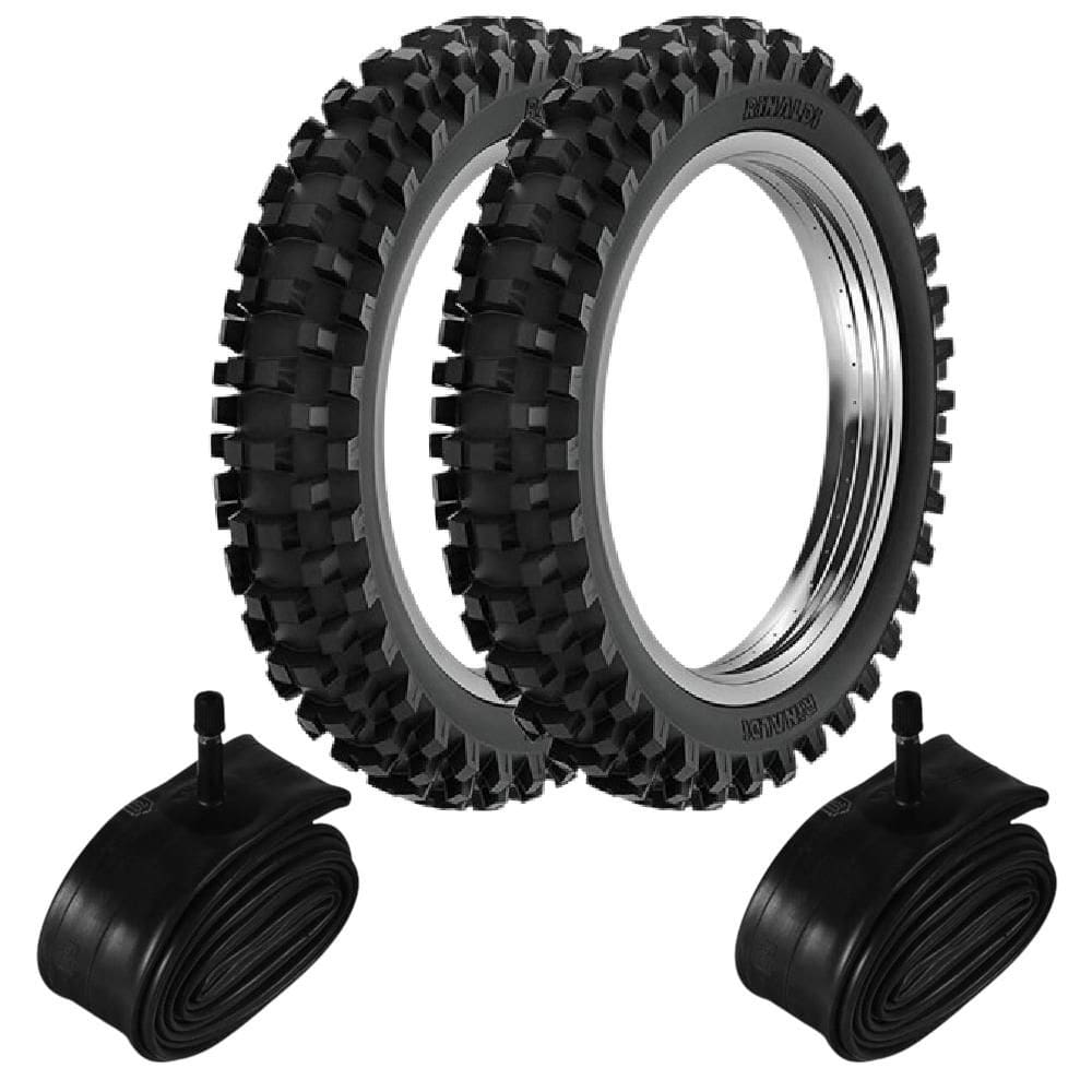 Kit Pneu Crf 230 100/100-18 + 80/100-21 Rw33 Rinaldi + Camaras