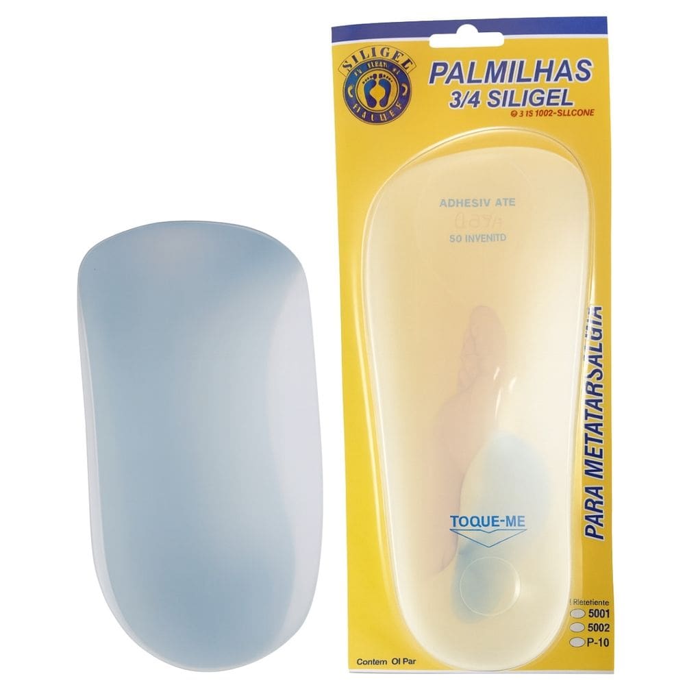Palmilhas 3/4 Siligel com Arco Brando Ortho Pauher