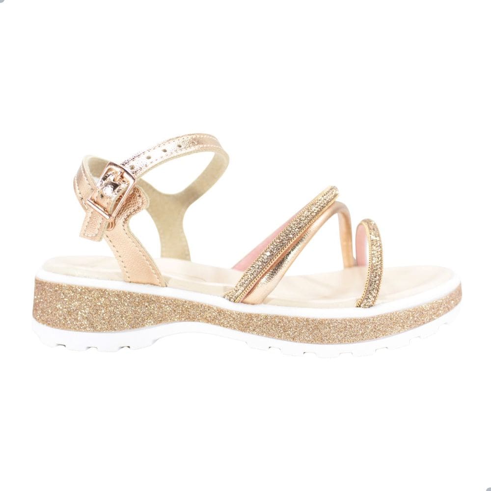 Sandália Infantil Molekinha Ouro