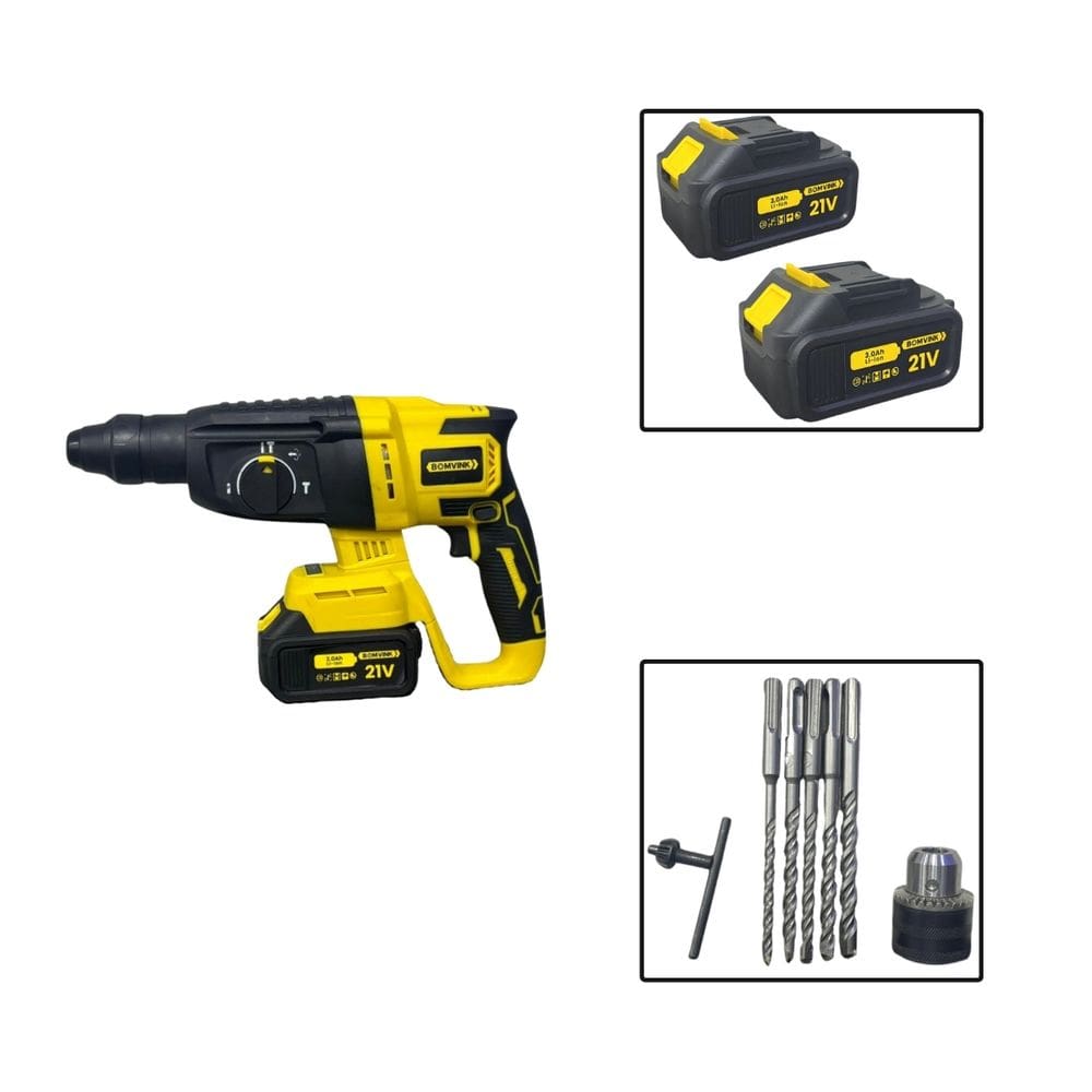 Kit Martelete 21V 4500bpm C/ 2 Baterias