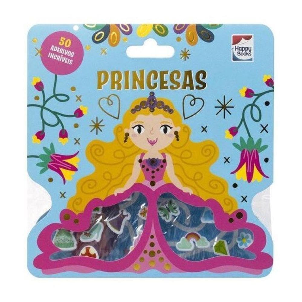 Livro Com Adesivos Fofinhos: Princesas