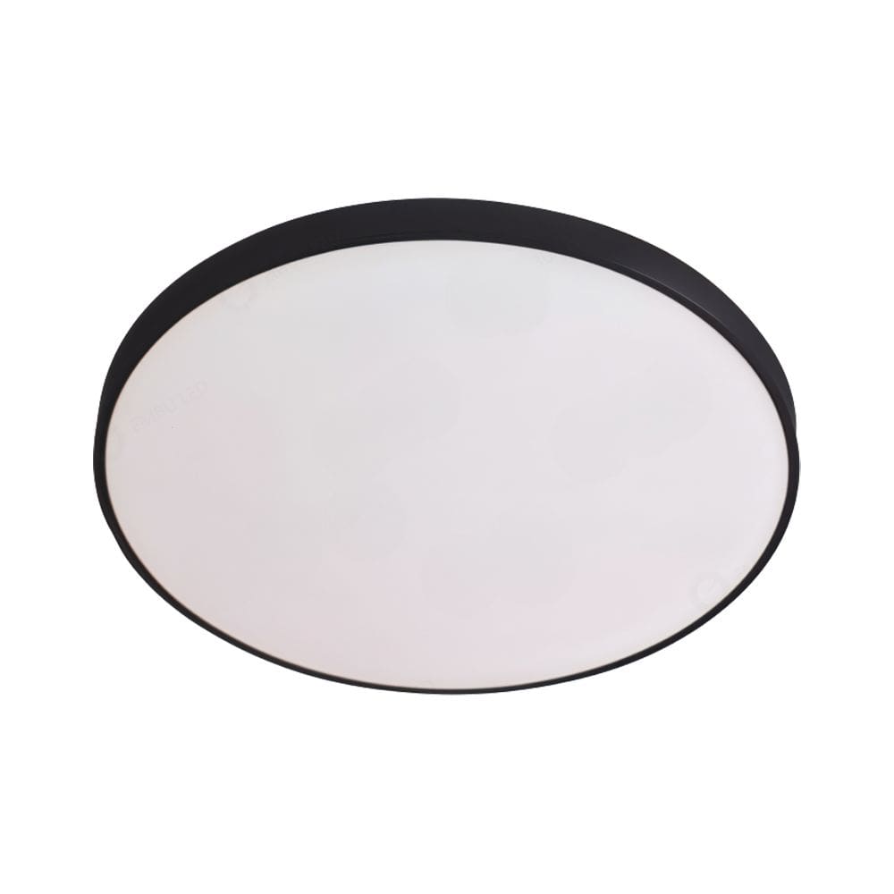 Plafon Dualis Redondo Preto 40cm Led 36W 3 em 1 Dip Switch Bivolt