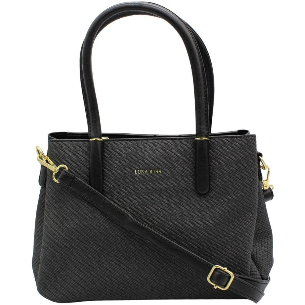 Bolsa de Mão Transversal Luna Kiss Texturizada Charme Pequena Feminina