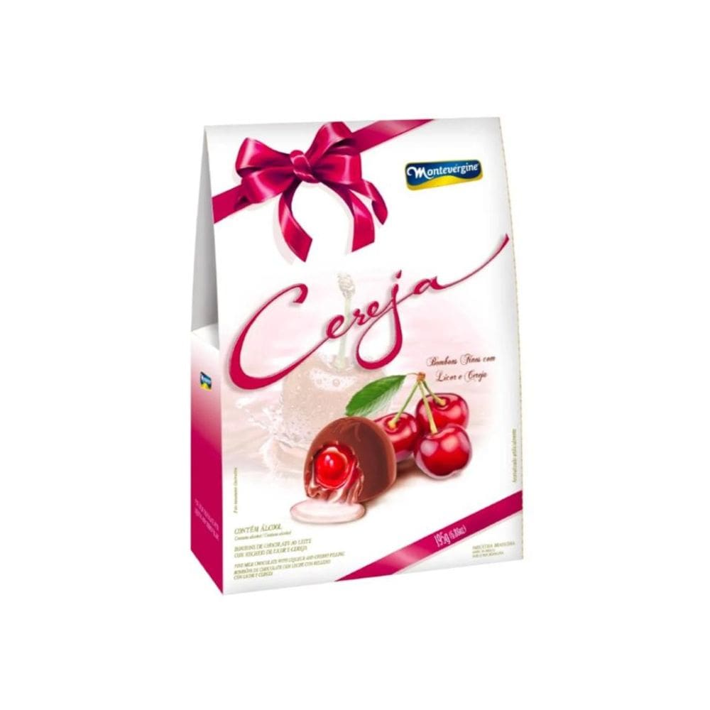 Bombom com Licor de Cereja Presente 195g - Montevérgine