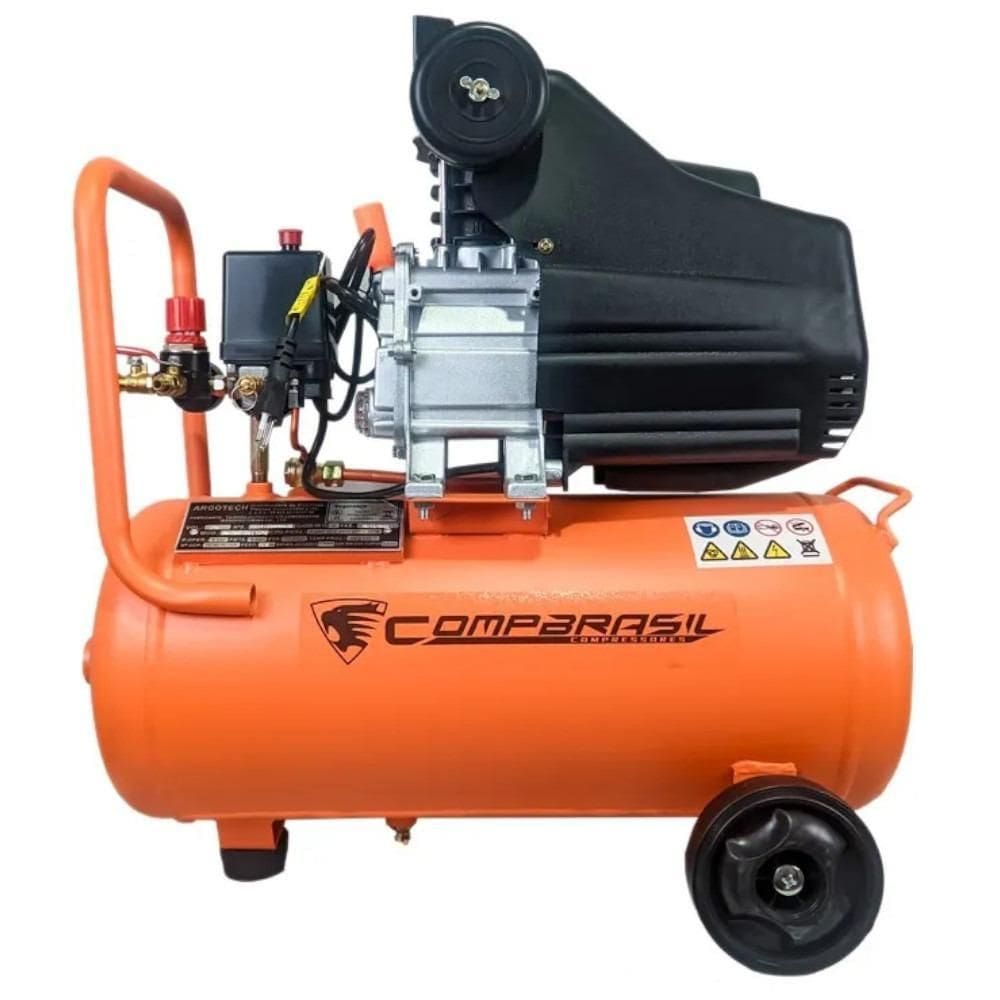 Compressor De Ar 25L 2Hp 120Lbs Monof Bm1902-25L Compbrasil