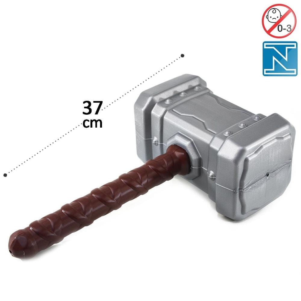 Martelo de Plástico Infantil 37cm Heróis - Tudo em Caixa