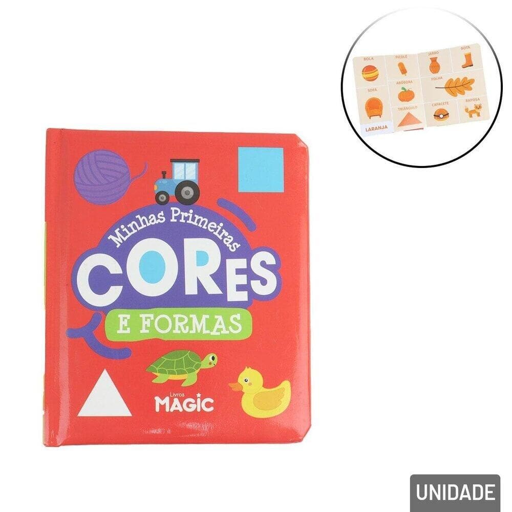 Livro Infantil Minhas Primeiras Cores e Formas - Tudo em Caixa