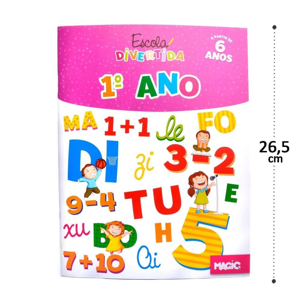Livro Escolar 1º ANO Português Matématica Ciência - Tudo em Caixa