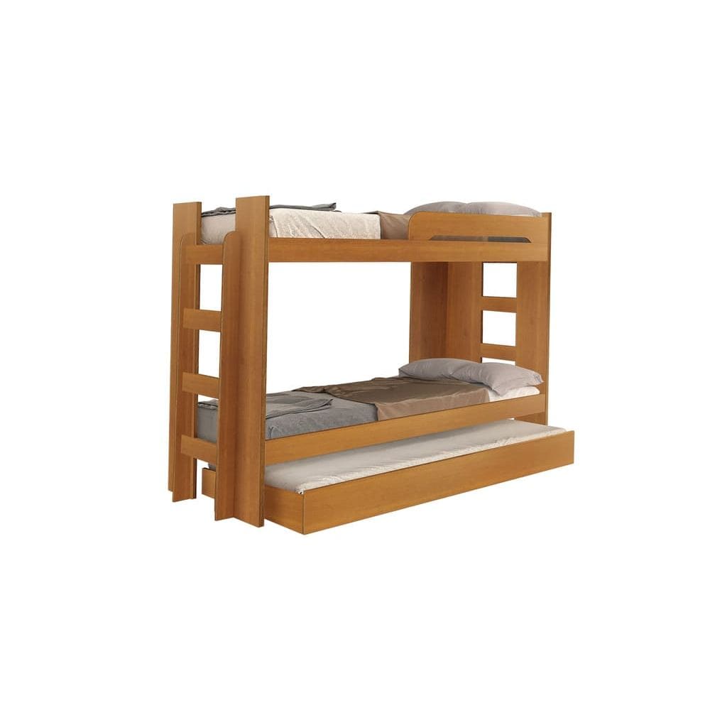 Beliche Infantil com Cama Auxiliar - 125-Cinamomo - Star Móveis
