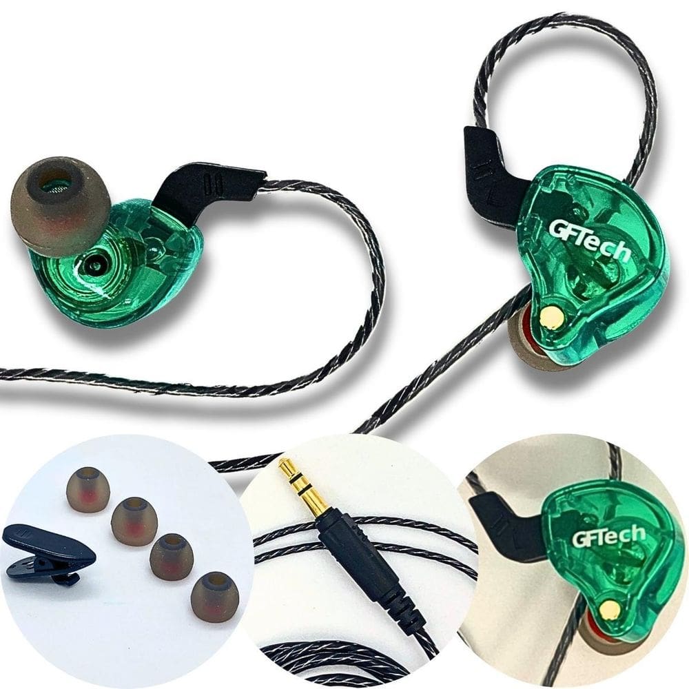 Fone In Ear Monitor Retorno De Palco Alta Definição Verde