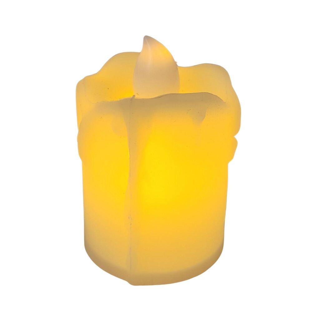 Mini Vela Decorativa Com Led 6X4X4Cm