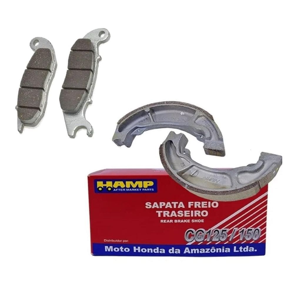 Pastilha Sem Combi Brake Lona Honda Cg Titan Fan 2009 A 2020