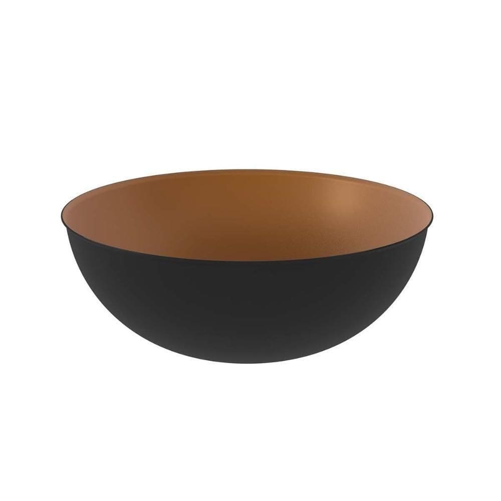 Cuba P- Pia De Banheiro De Sobrepor Bn3674 33cm Cobre-preto - Tecno Mobili