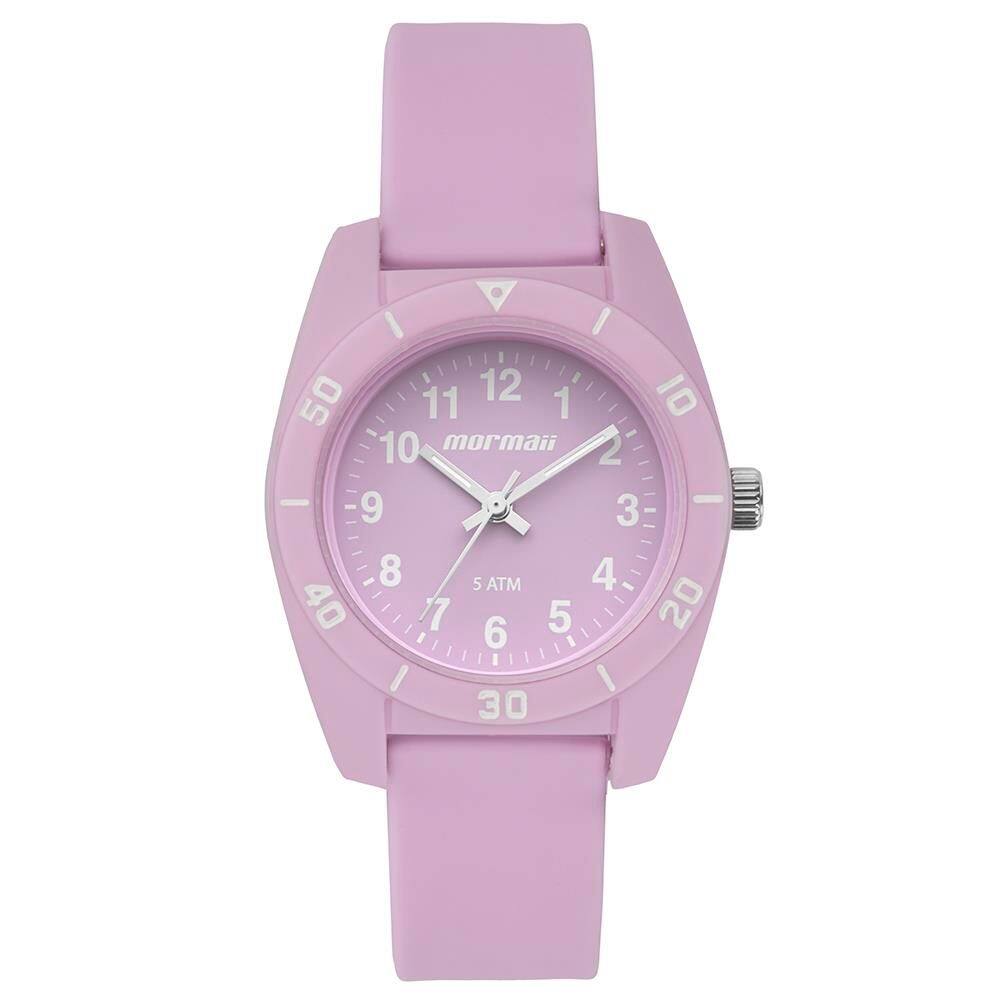 Relógio Mormaii Feminino Ref: Mopc21sac/8t infantil Analógico Roxo