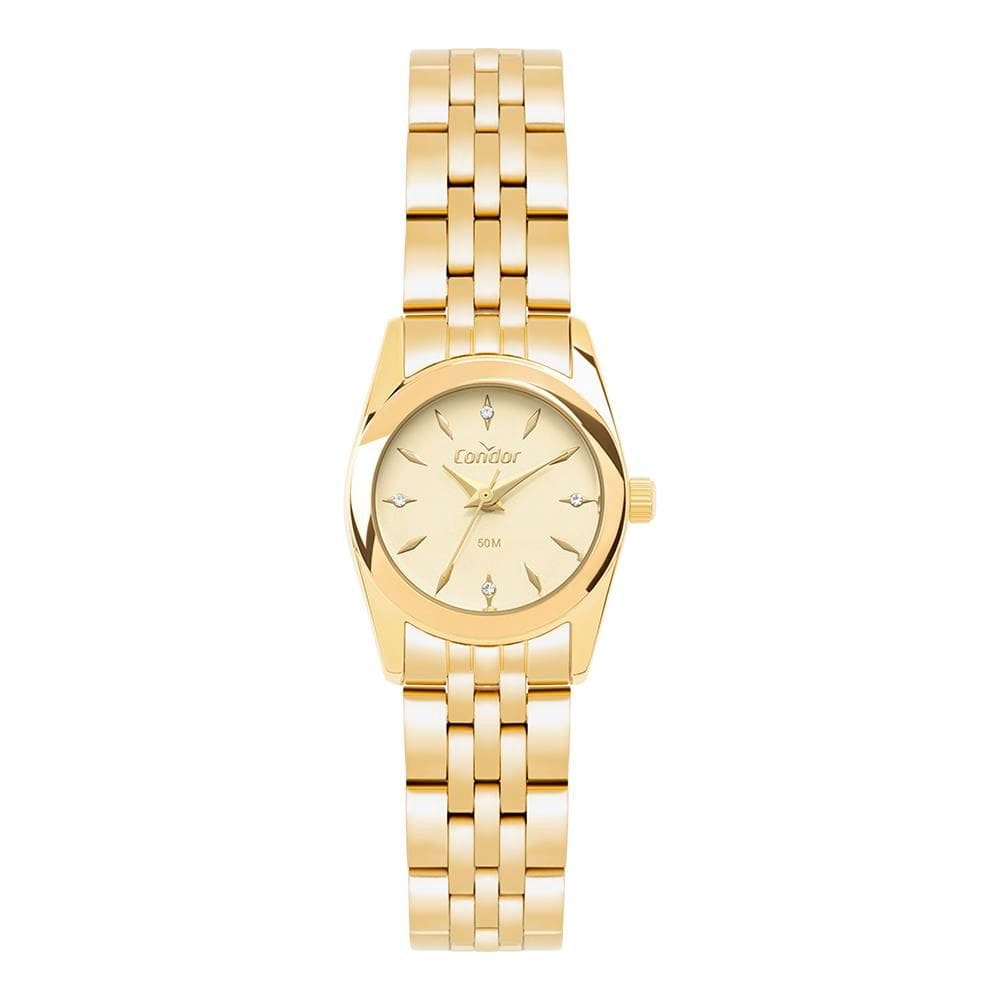 Relógio Condor Feminino Ref: Co2035nws/4x Casual Dourado