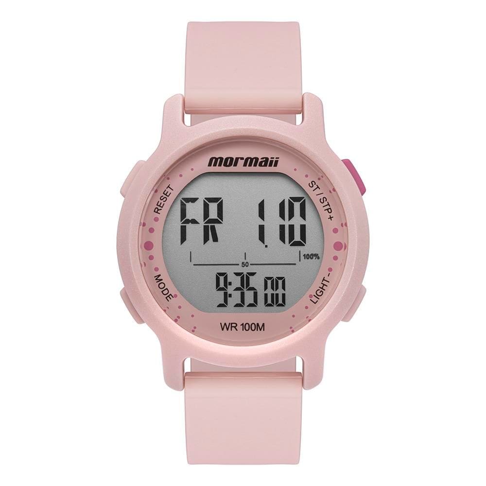 Relógio Mormaii Feminino Ref: Momd24519t/8t Pedômetro Digital Rosa