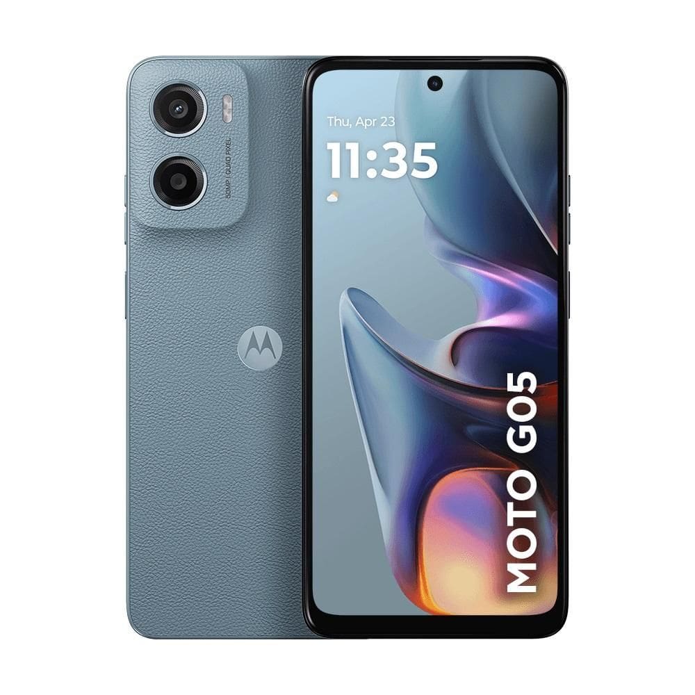 Smartphone Motorola Moto g05 128GB 4GB RAM + 8GB RAM Boost Câmera Traseira 50MP Frontal 8MP  6.7” Cinza Vegan Leather
