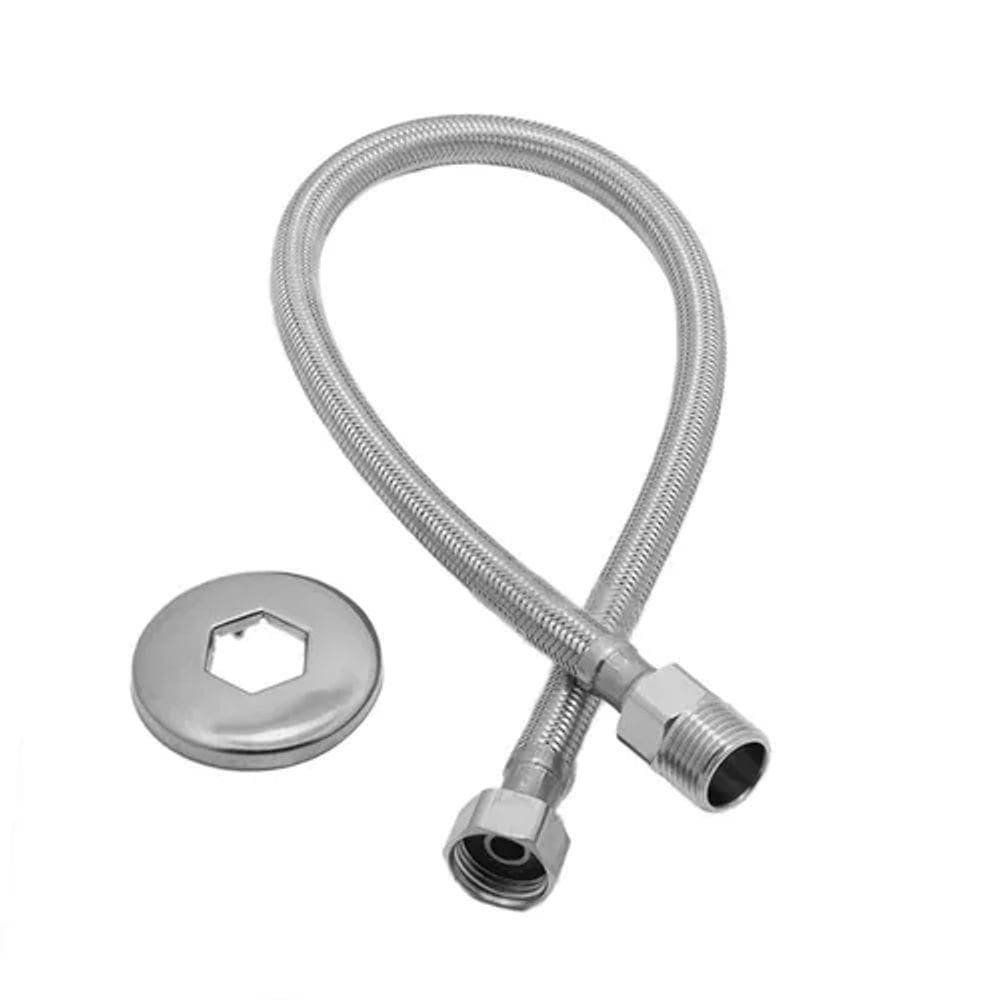 Engate Mangueira Flexível Metal Cromado 60cm Bognar
