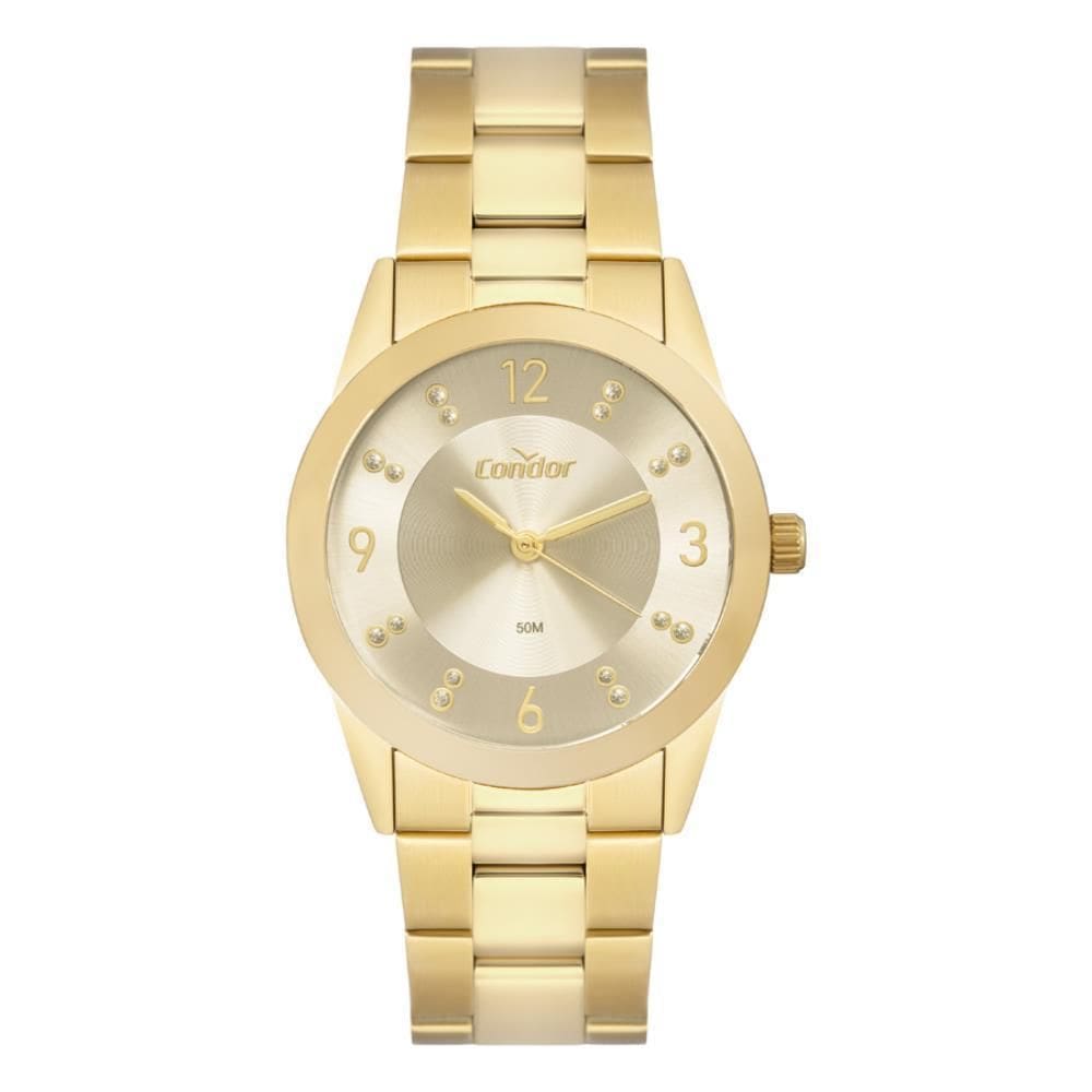 Relógio Condor Feminino Ref: Co2035Nqn/4X Casual Dourado
