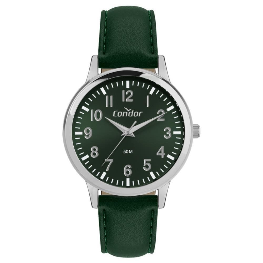 Relógio Condor Masculino Ref: Co2035Nrp/3V Casual Prateado