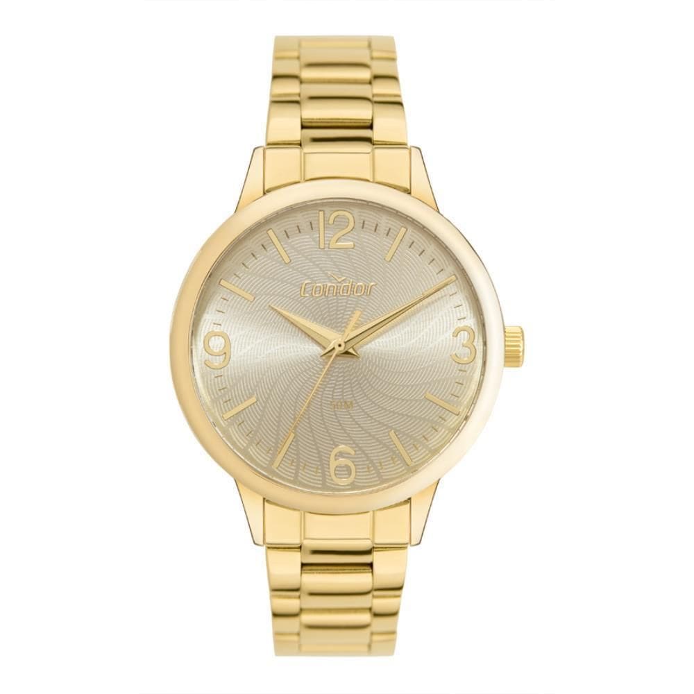 Relógio Condor Feminino Ref: Co2035Nci/4X Casual Dourado