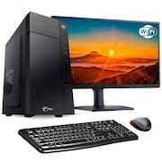 Computador Completo TOB Intel Core i5 com rede sem fio SSD 480GB Memória 16GB + Windows 10 Pro Trial + Teclado e Mouse + Monitor 19” Desktop PC CPU