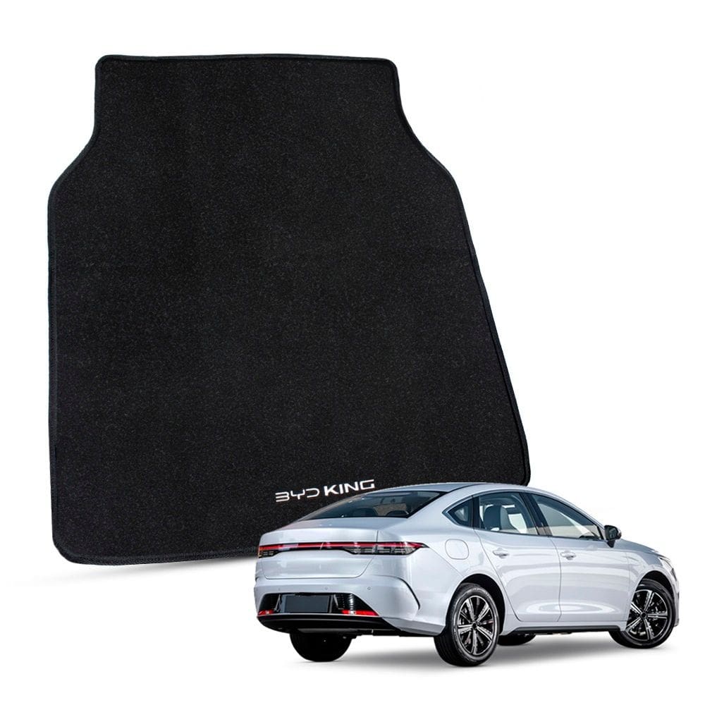 Tapete Porta Malas para BYD King 2024 a 2026 Forração em Carpete Preto