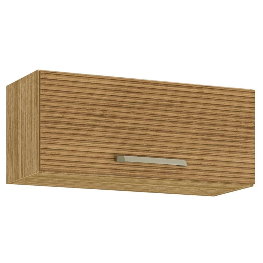 Armário Refrigerador 700 Lapis Freijó Ripado