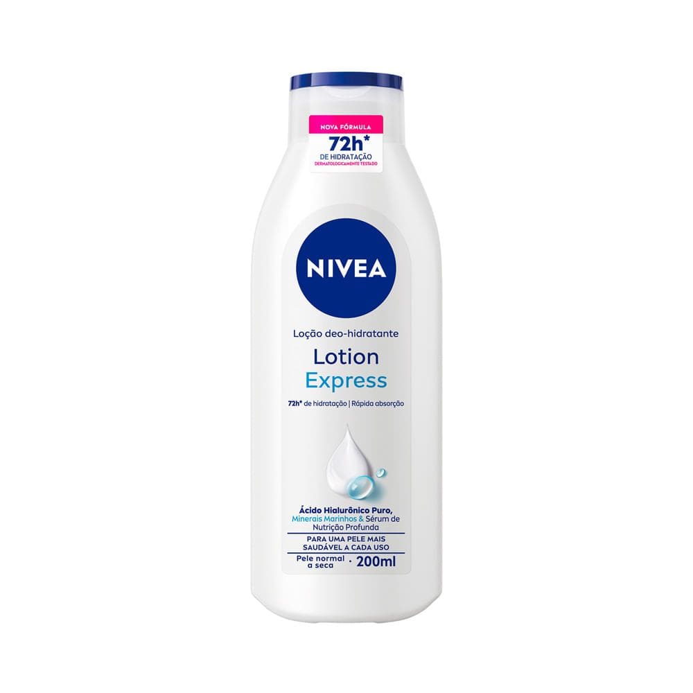 Loção Nivea Lotion Express Hidratação profunda para Pele Normal a Seca 200ml