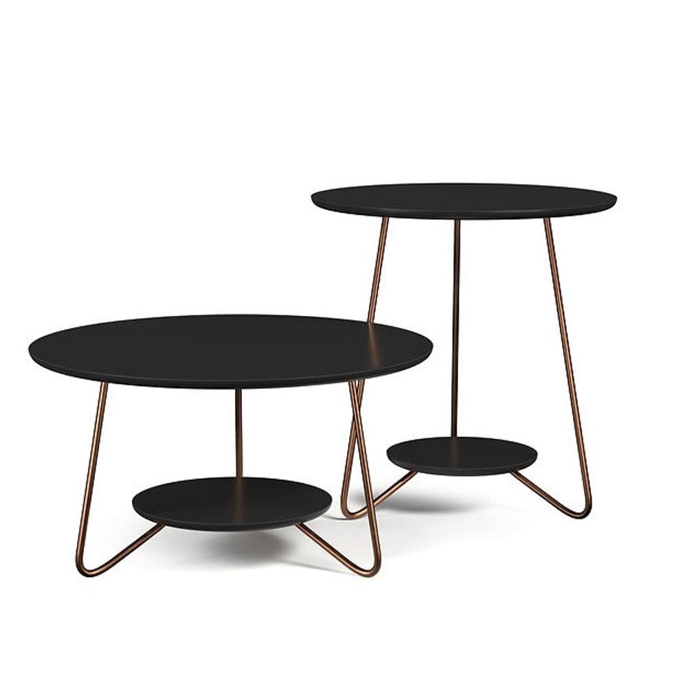 Conjunto mesa de centro LIZ PRETO