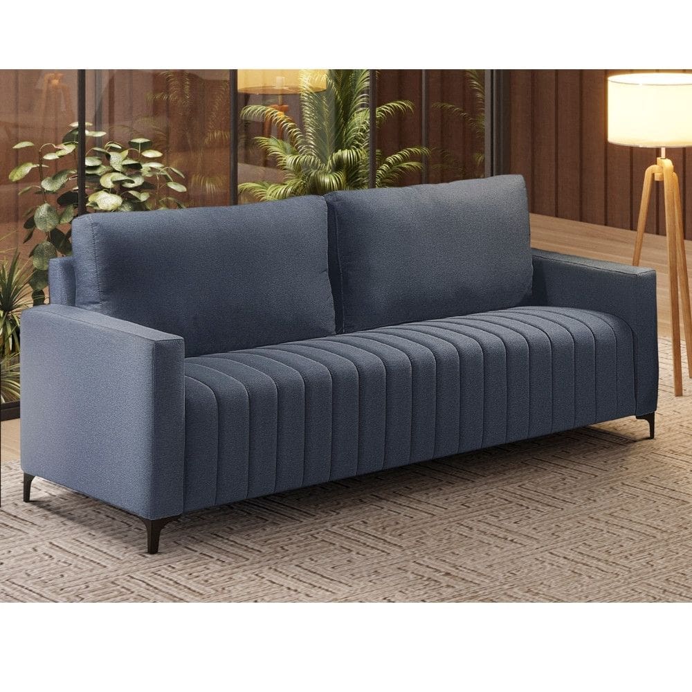 Sofa 3 Lugares 200cm Linho Iza Takei