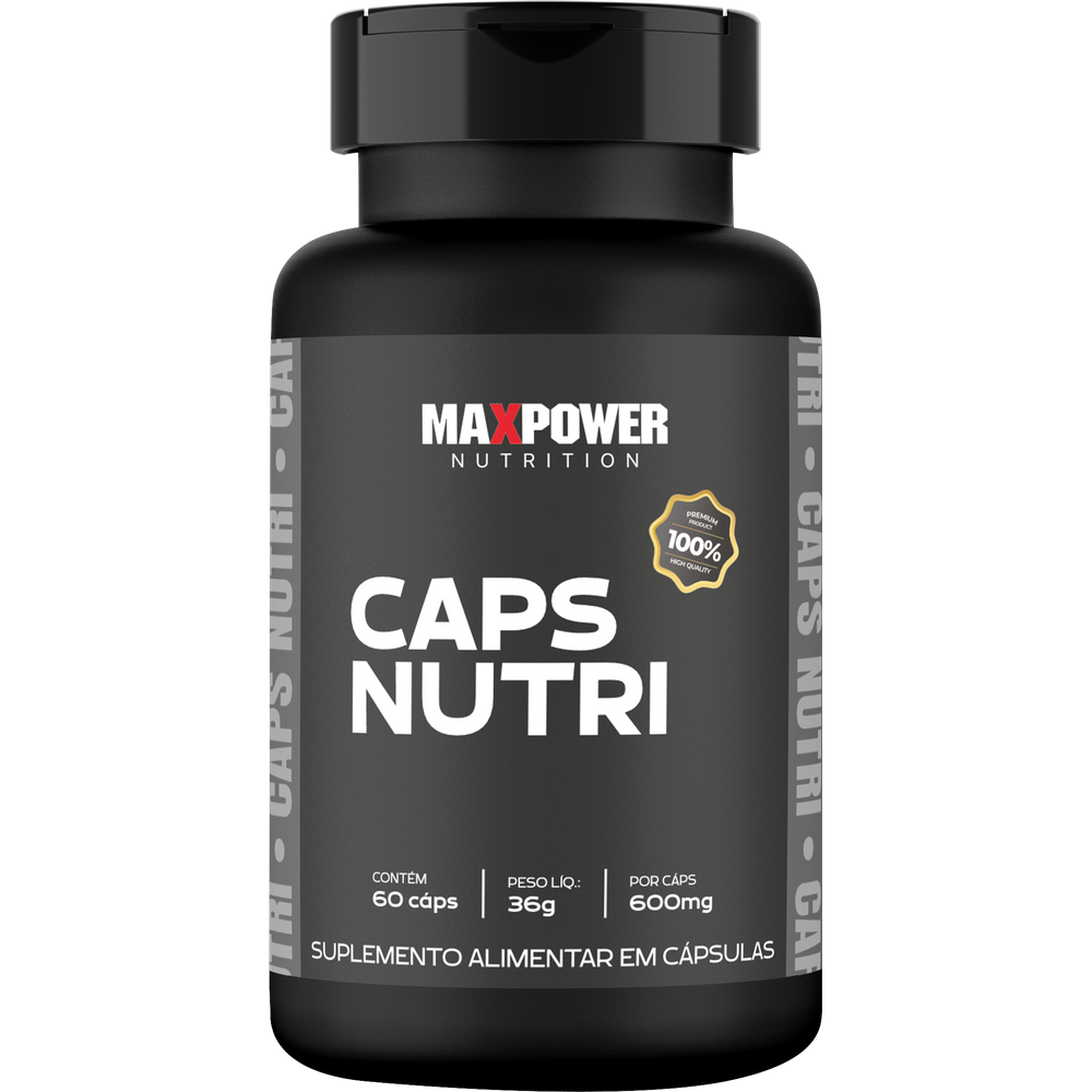 Caps Nutri Max Power Vitaminas E Minerais 60 Cápsulas 600mg