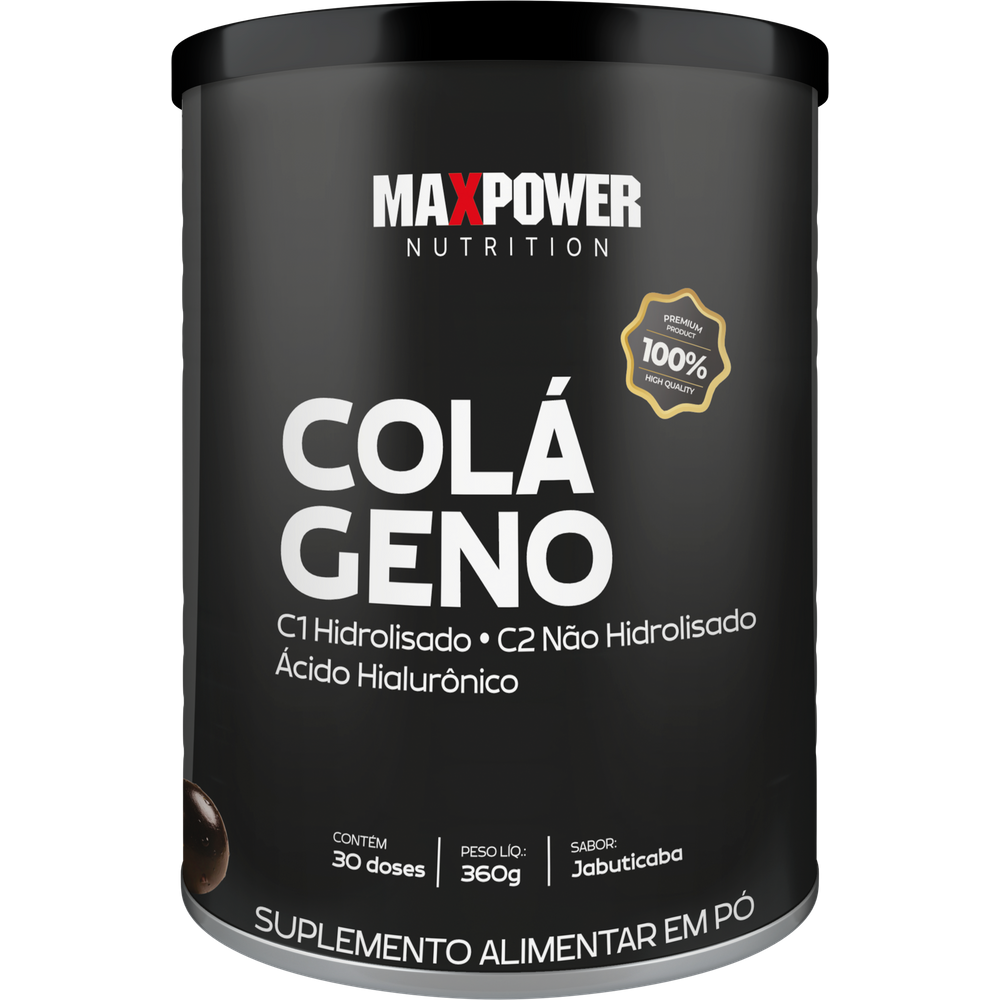 Colágeno Em Pó Max Power 30 Doses Sabor Jabuticaba 360g