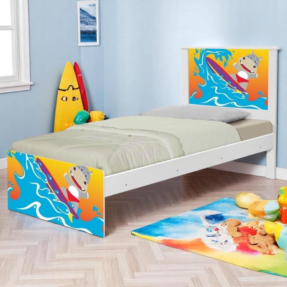 Bi Cama Juvenil Zap Surfista com Colchões