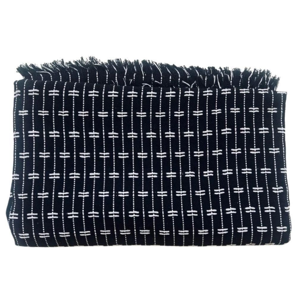 Manta Para Sofá Grande De 2 E 3 Lugares 2,50x1,80 Gigante Capa Protetor De Sofa E Cama Preto C-branco