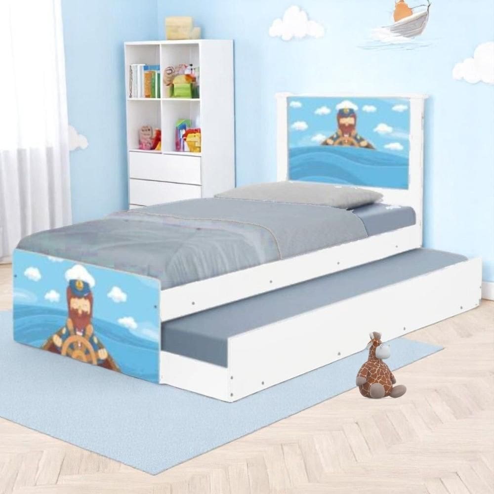 Bi Cama Juvenil Zap com Cabeceira Marinheiro