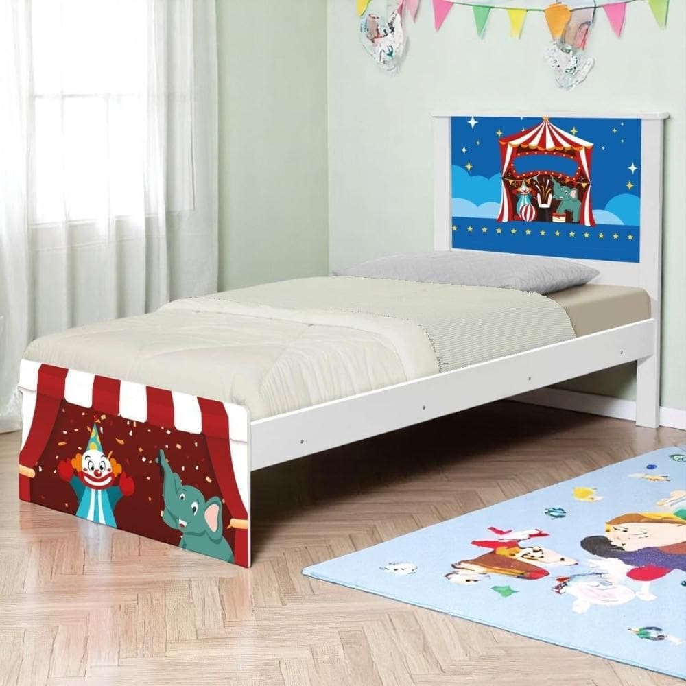 Cama Juvenil Zap com Cabeceira Circo