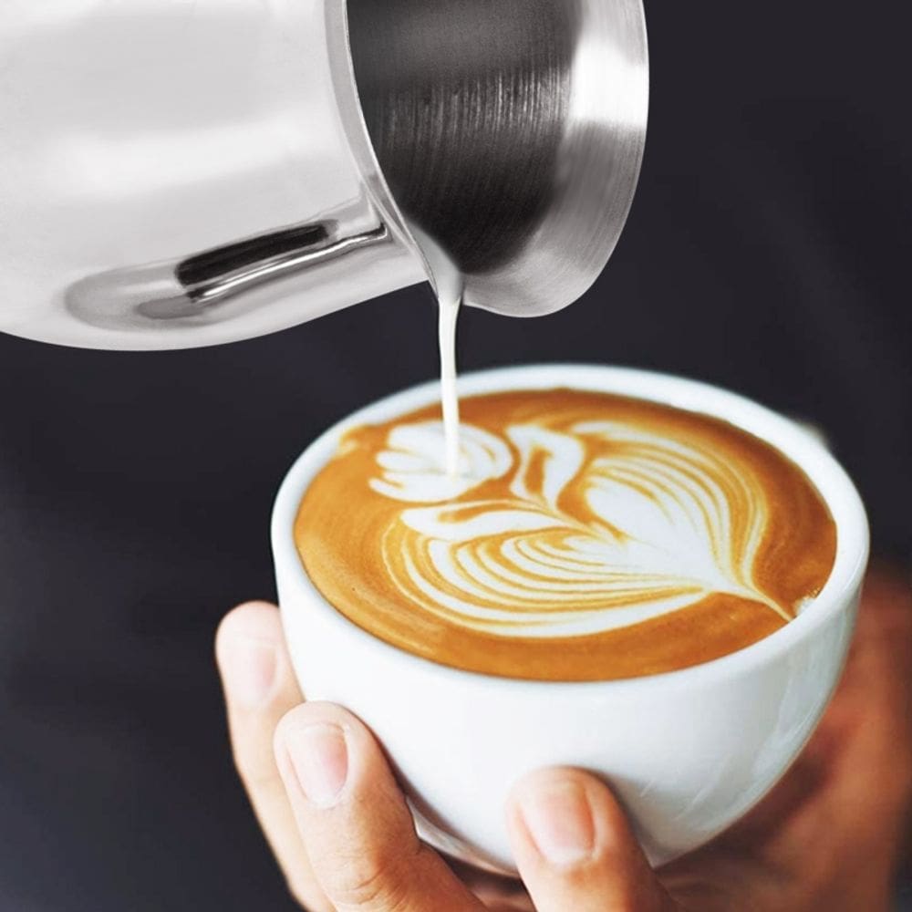 Conjunto de potes para copos de leite de aço inoxidável 200mL, 400mL, 600mL