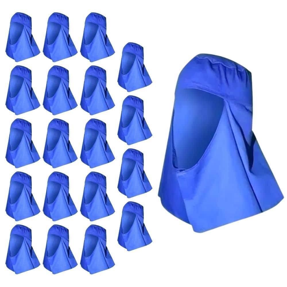 Touca Soldador Brim Azul com Elástico e fecho aderente CA 49731 20 Unidades EVALD