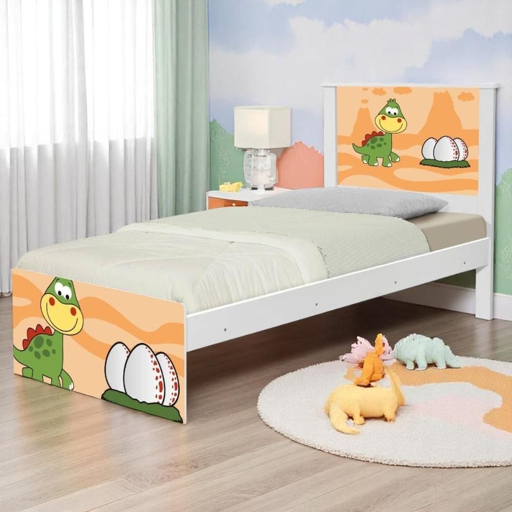 Cama Juvenil Zap Dinossauro Baby com Colchão