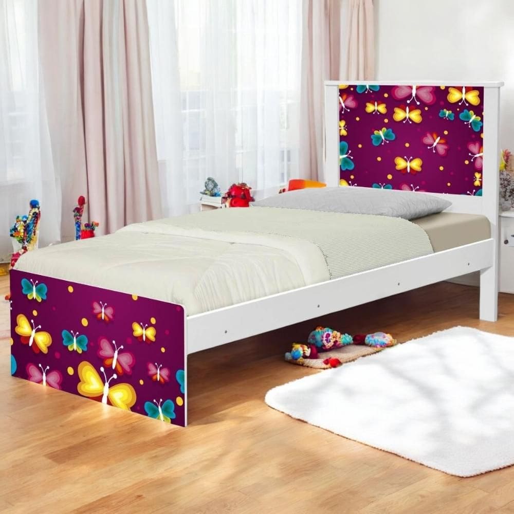 Bi Cama Juvenil Zap Borboletas com Colchões